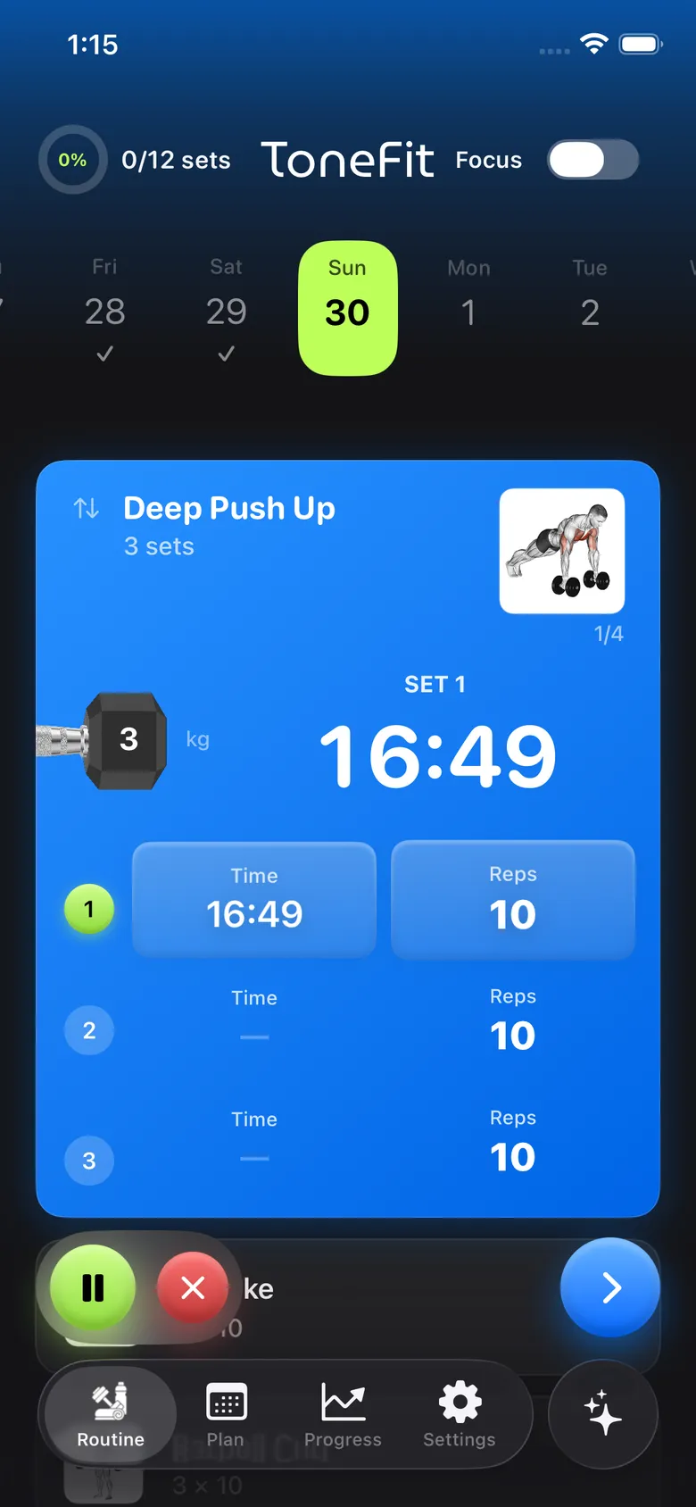 ToneFit App Screenshot